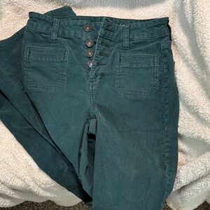 American Eagle Outfitters High Rise Teal Jeans